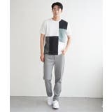 ブロックスCHスエード切り替えTシャツ | ikka | 詳細画像13