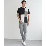 ブロックスCHスエード切り替えTシャツ | ikka | 詳細画像15