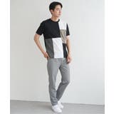 ブロックスCHスエード切り替えTシャツ | ikka | 詳細画像16