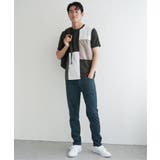 ブロックスCHスエード切り替えTシャツ | ikka | 詳細画像18