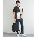 ブロックスCHスエード切り替えTシャツ | ikka | 詳細画像19