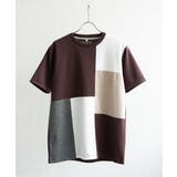 ブロックスCHスエード切り替えTシャツ | ikka | 詳細画像20
