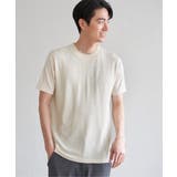 アイボリー | ニットドッキングTシャツ | ikka