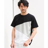 【お得だ値】マルチファンクション斜め切り替えTシャツ【接触冷感/吸水速乾】 | ikka | 詳細画像2