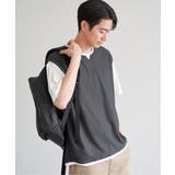 ヘリンボンキーネックフェイクベストTシャツ | ikka | 詳細画像8