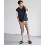 ヘリンボンキーネックフェイクベストTシャツ | ikka | 詳細画像16