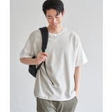 ヘリンボンキーネックフェイクベストTシャツ | ikka | 詳細画像20