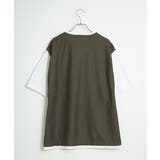 ヘリンボンキーネックフェイクベストTシャツ | ikka | 詳細画像27