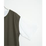 ヘリンボンキーネックフェイクベストTシャツ | ikka | 詳細画像29