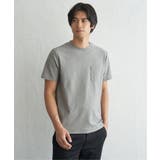 【吸水速乾】冷感DRYメランジ梨地Tシャツ | ikka  | 詳細画像14 