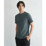 グリーン | 【吸水速乾】冷感DRYメランジ梨地Tシャツ | ikka 