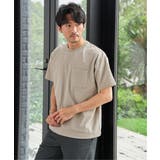ベージュ | 冷感DRYサッカーポケットTシャツ | ikka 