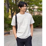 ホワイト | 冷感DRYサッカーポケットTシャツ | ikka 