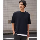 冷感DRYリップル5分袖Tシャツ | ikka  | 詳細画像8 