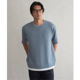 冷感DRYリップル5分袖Tシャツ | ikka  | 詳細画像19 