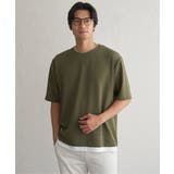 カーキ | 冷感DRYリップル5分袖Tシャツ | ikka 