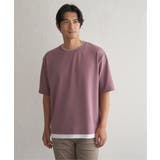 ピンク | 冷感DRYリップル5分袖Tシャツ | ikka 