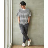 【お得だ値】冷感コットンドロストボーダーTシャツ | ikka  | 詳細画像6 