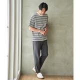 【お得だ値】冷感コットンドロストボーダーTシャツ | ikka  | 詳細画像8 