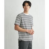 【お得だ値】冷感コットンドロストボーダーTシャツ | ikka  | 詳細画像17 