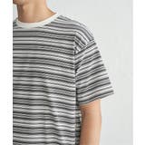 【お得だ値】冷感コットンドロストボーダーTシャツ | ikka  | 詳細画像35 