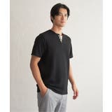 【お得だ値】冷感フェイクヘンリーネックTシャツ | ikka | 詳細画像2