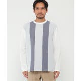 抗菌切り替えジャガードトレーナー | ikka  | 詳細画像4 