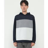 切り替えジャガードプルパーカー | ikka  | 詳細画像9 