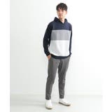 切り替えジャガードプルパーカー | ikka  | 詳細画像3 