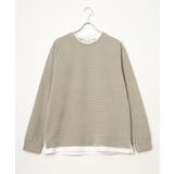 モールワッフルフェイクレイヤードプルオーバー | ikka | 詳細画像24