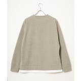 モールワッフルフェイクレイヤードプルオーバー | ikka | 詳細画像25