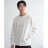 ホワイト | 【洗濯機で洗える】GOKU楽鹿の子ダンボールルーイプルオーバー | ikka