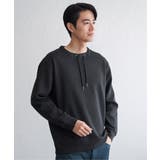 チャコール | 【洗濯機で洗える】GOKU楽鹿の子ダンボールルーイプルオーバー | ikka