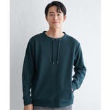 グリーン | 【洗濯機で洗える】GOKU楽鹿の子ダンボールルーイプルオーバー | ikka