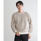 【芸能人着用】ビッグワッフルクルーネックプルオーバー | ikka | 詳細画像6