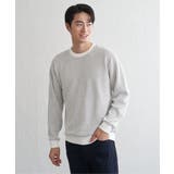 【芸能人着用】ビッグワッフルクルーネックプルオーバー | ikka | 詳細画像9