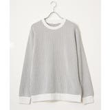 【芸能人着用】ビッグワッフルクルーネックプルオーバー | ikka | 詳細画像24