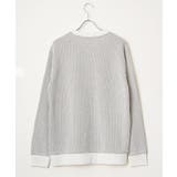 【芸能人着用】ビッグワッフルクルーネックプルオーバー | ikka | 詳細画像25