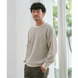 【芸能人着用】ビッグワッフルクルーネックプルオーバー | ikka | 詳細画像2