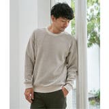 【芸能人着用】ビッグワッフルクルーネックプルオーバー | ikka | 詳細画像3