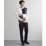 【芸能人着用】ブロックスダンボールクルーネック | ikka  | 詳細画像4 