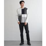 【芸能人着用】ブロックスダンボールクルーネック | ikka  | 詳細画像5 