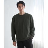 フクレジャカードポケット付きクルーネックプルオーバー | ikka | 詳細画像12