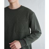 フクレジャカードポケット付きクルーネックプルオーバー | ikka | 詳細画像22