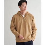 【抗菌防臭／吸水速乾】GOKU楽スエードハーフジップパーカ | ikka  | 詳細画像14 