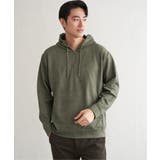 カーキ | 【抗菌防臭／吸水速乾】GOKU楽スエードハーフジップパーカ | ikka 