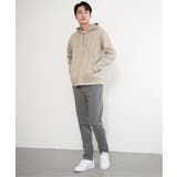 【抗菌防臭／吸水速乾】GOKU楽スエードハーフジップパーカ | ikka  | 詳細画像22 