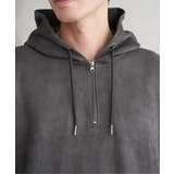 【抗菌防臭／吸水速乾】GOKU楽スエードハーフジップパーカ | ikka  | 詳細画像30 