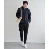 ツイルジャカード裏起毛ハーフジッププルオーバー | ikka  | 詳細画像19 