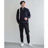 ツイルジャカード裏起毛ハーフジッププルオーバー | ikka  | 詳細画像20 